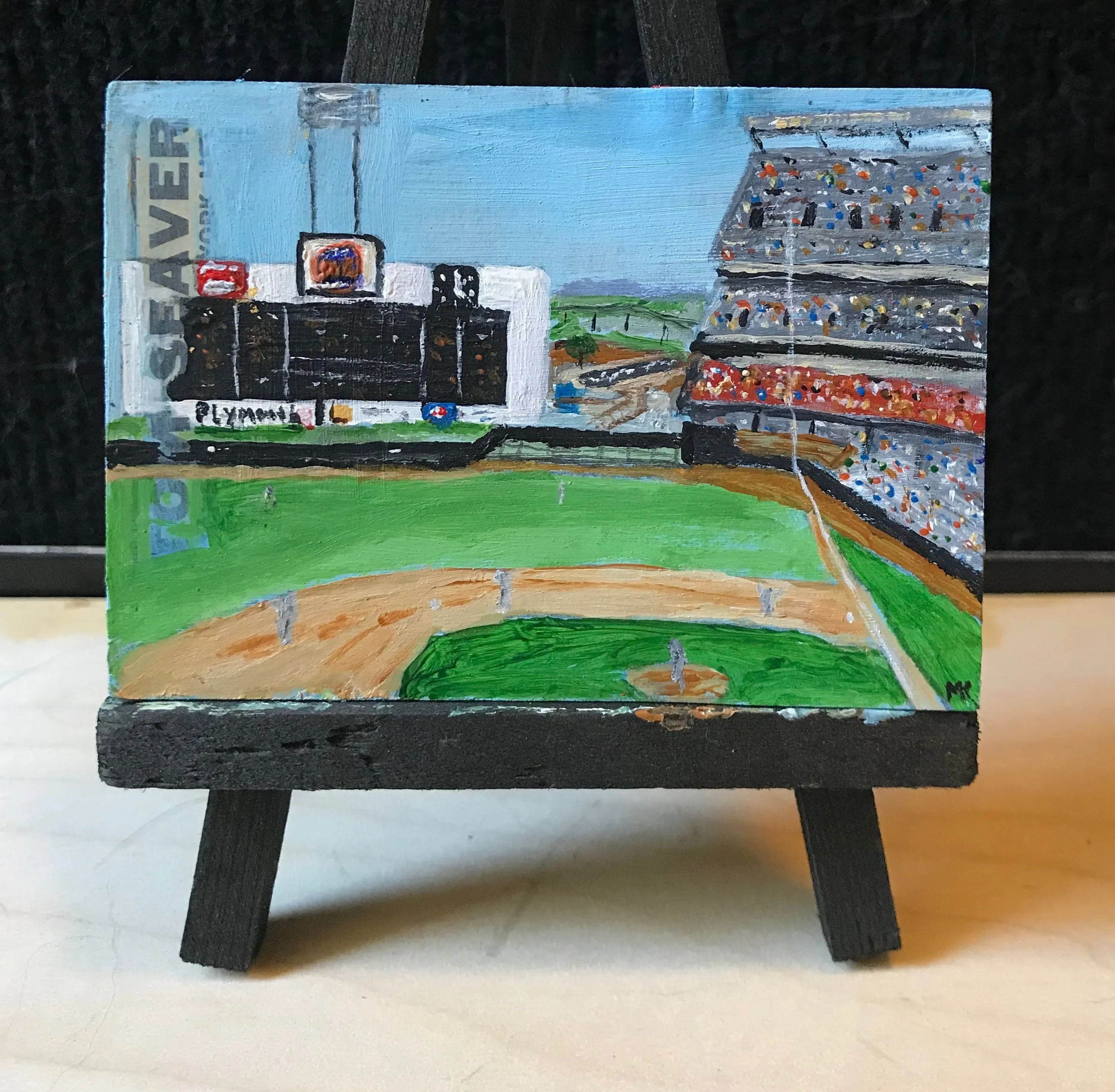 1968 Topps Tom Seaver Card - Shea Stadium Painting
