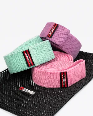 4mm Fabric Long Resistance Band 3-Level Kit