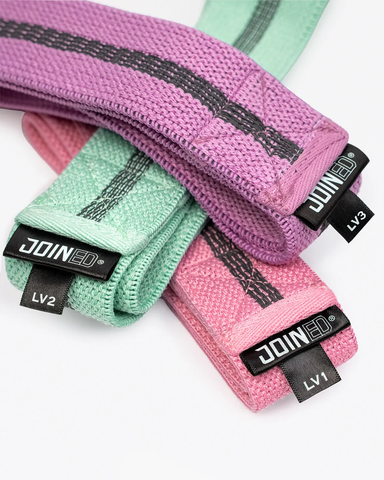 4mm Fabric Long Resistance Band 3-Level Kit