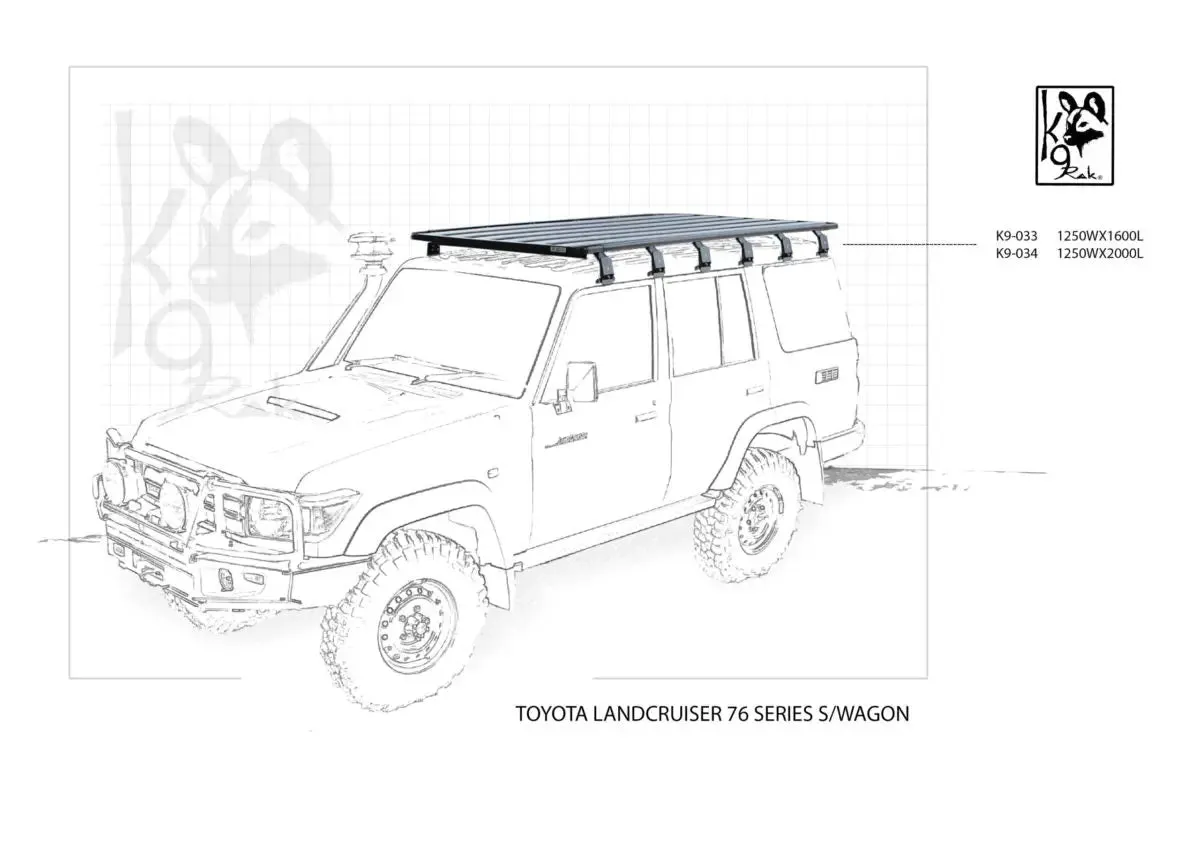 76 Series K9 Roof Racks Expedition Quality