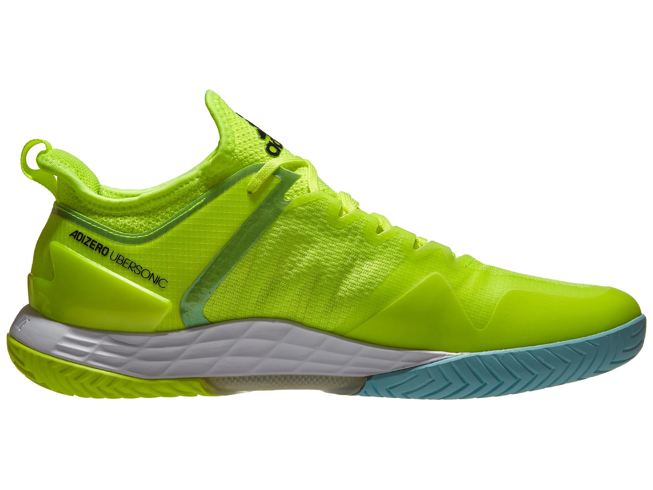 Adidas adizero Ubersonic 4 Yellow/Black/Sky Men’s Tennis Shoes - NEW ARRIVAL