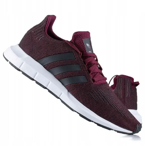 Adidas Swift Run CQ2600 Maroon Black Athletic Running Sneakers Unisex Youth 6