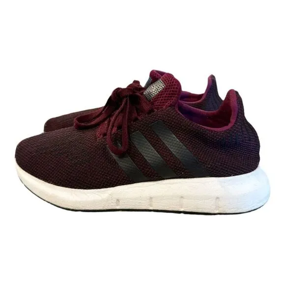 Adidas Swift Run CQ2600 Maroon Black Athletic Running Sneakers Unisex Youth 6