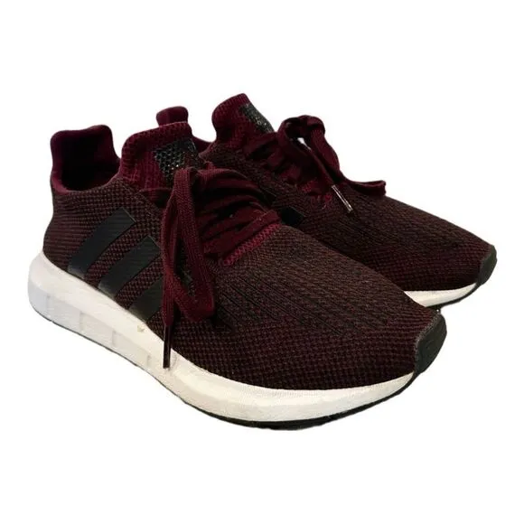 Adidas Swift Run CQ2600 Maroon Black Athletic Running Sneakers Unisex Youth 6