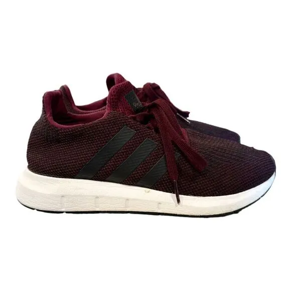 Adidas Swift Run CQ2600 Maroon Black Athletic Running Sneakers Unisex Youth 6