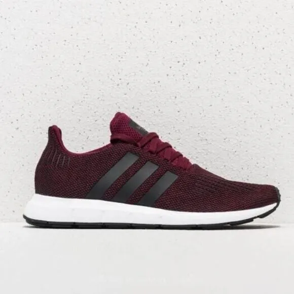 Adidas Swift Run CQ2600 Maroon Black Athletic Running Sneakers Unisex Youth 6