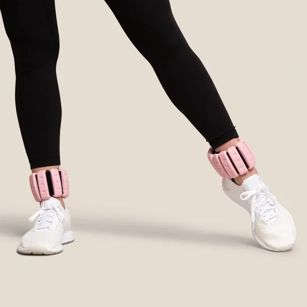 Adjustable Wrist, Ankle Weights, 2lb Pair, Pink