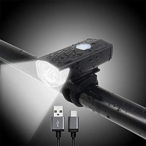 AFPIN Combo of Rechargeable Head Cycle Light and Cycle Tail Light Cycle Light for Bicycle