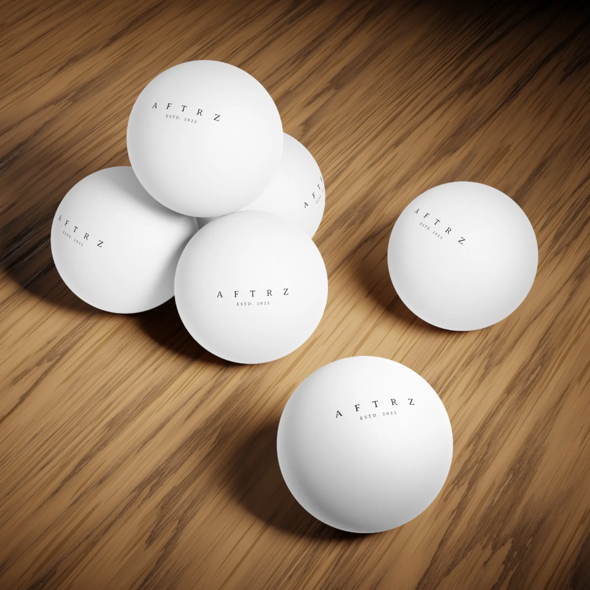 Aftrz Minimalist Ping Pong Balls - Set of 6