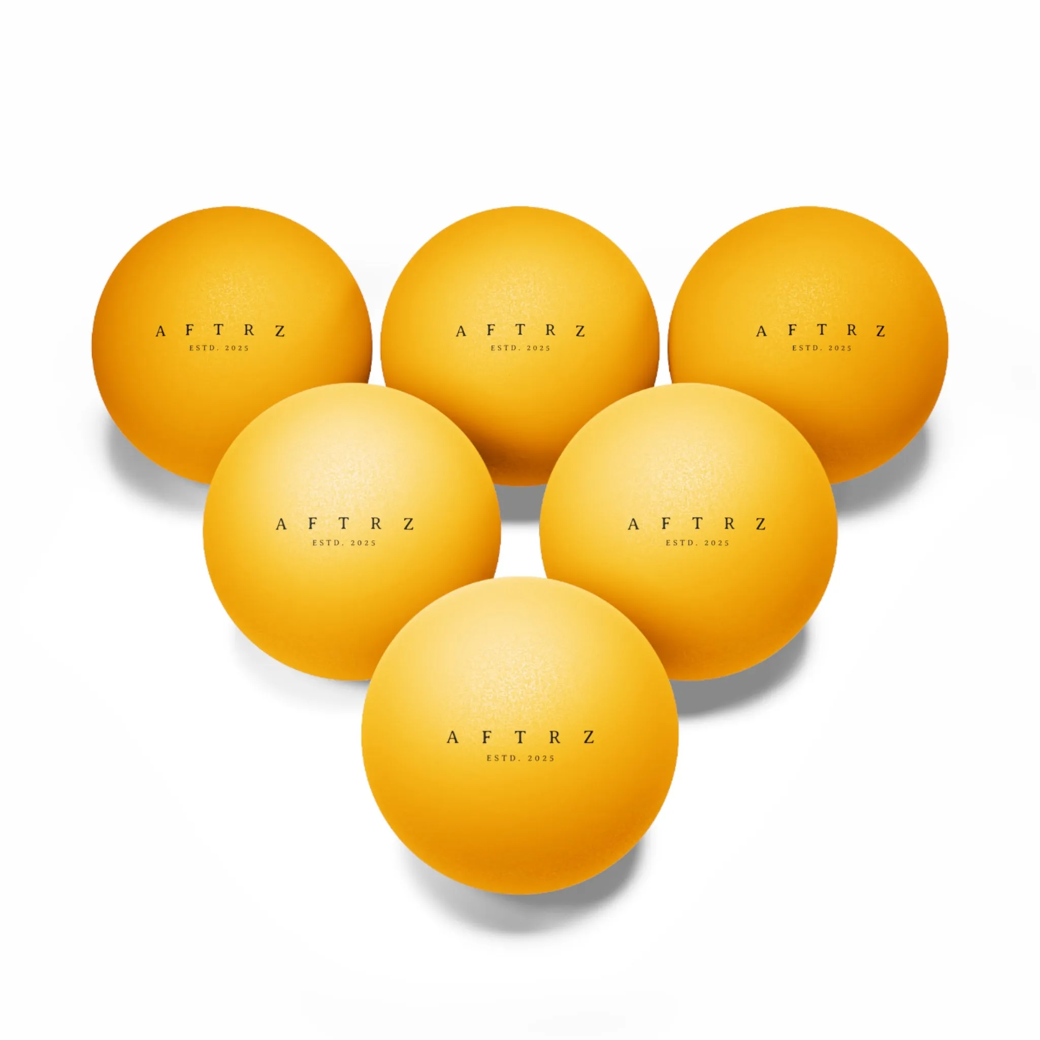 Aftrz Minimalist Ping Pong Balls - Set of 6