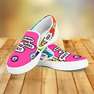 AL Comic Nurse Slip Ons