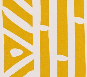 Alan Campbell Fabric: Candu - Custom Yellow on White Suncloth