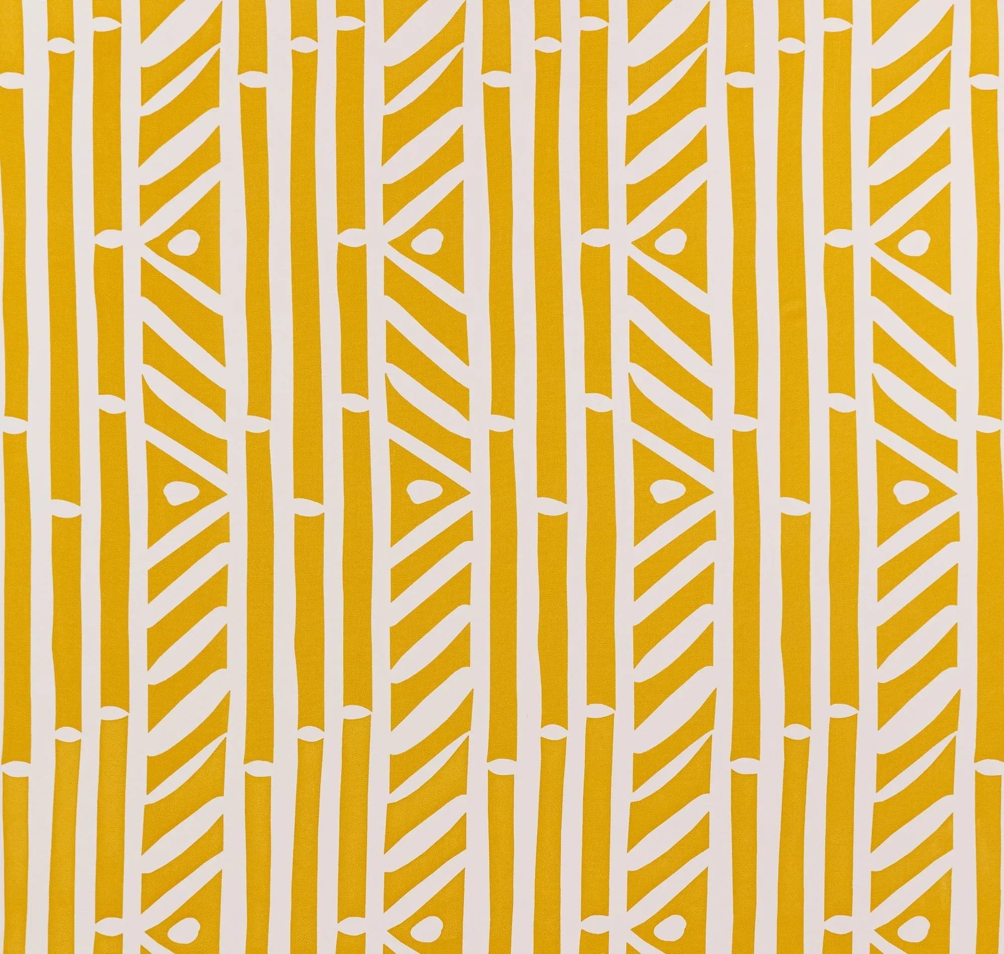 Alan Campbell Fabric: Candu - Custom Yellow on White Suncloth