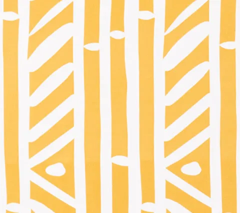 Alan Campbell Fabric: Candu - Custom Yellow on White Suncloth