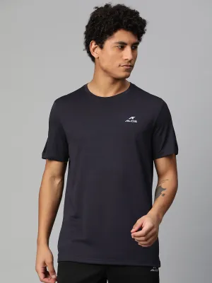 Alcis Men Brand Logo Printed Anti Static Slim Fit T-shirt