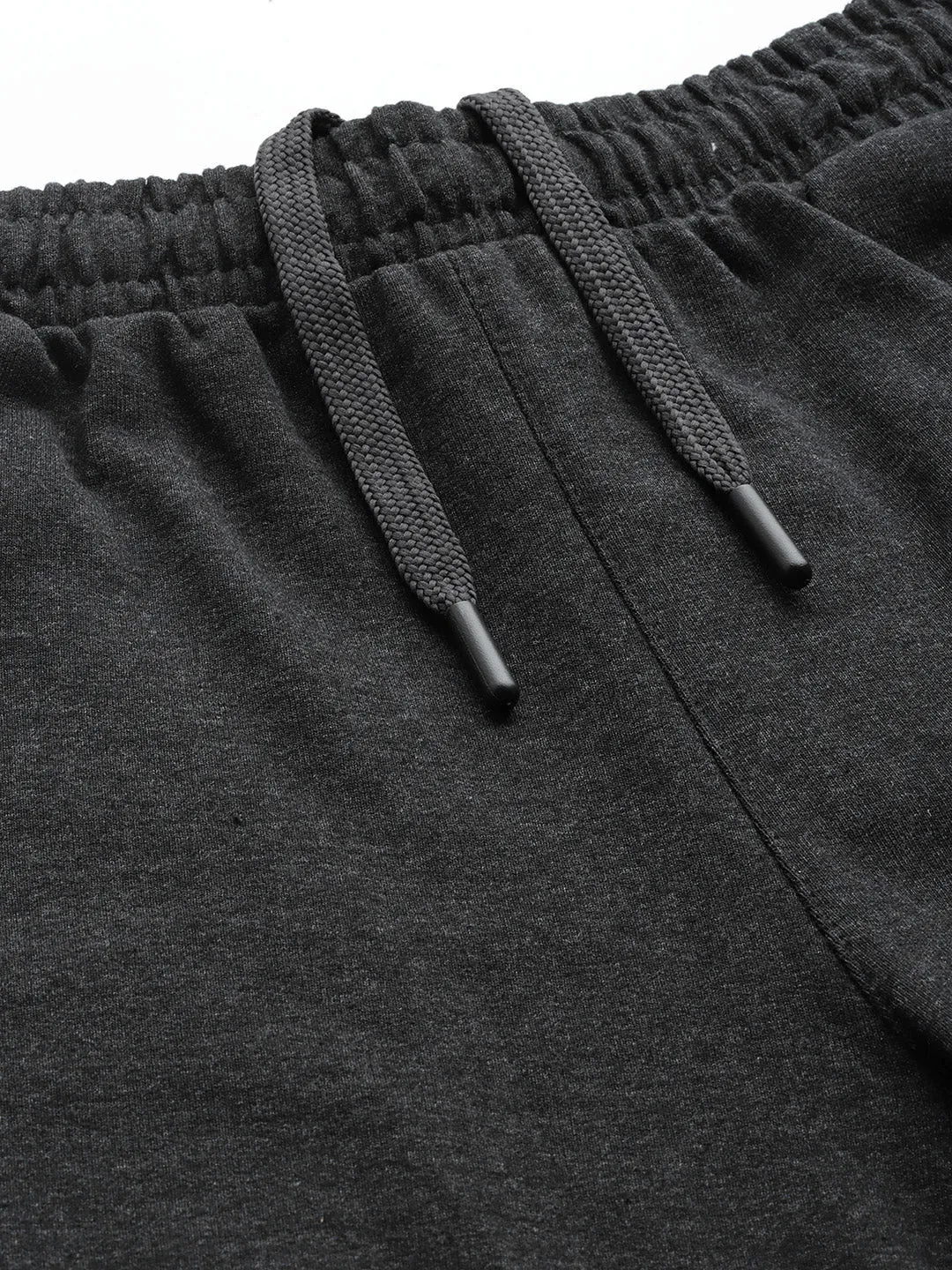 Alcis Men Charcoal Grey Solid Running Shorts