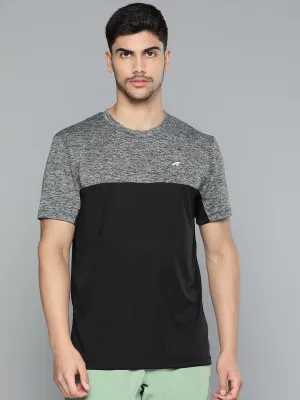 Alcis Men Colourblocked Anti Static Slim Fit Sports T-shirt