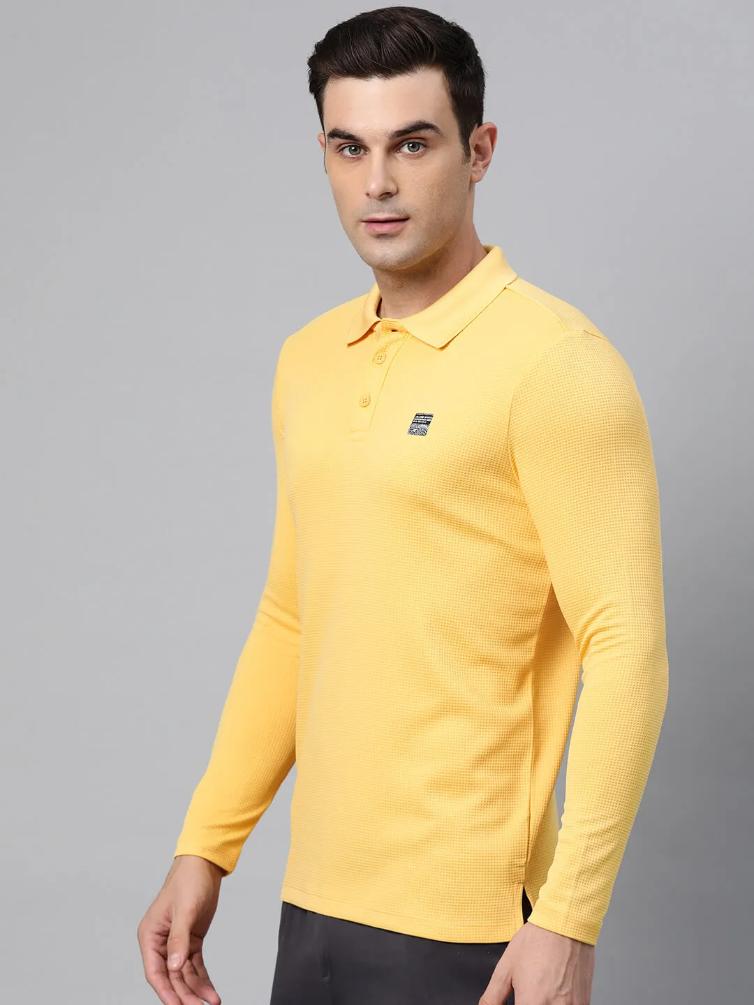 Alcis Men Polo Collar Anti Static Slim Fit T-shirt