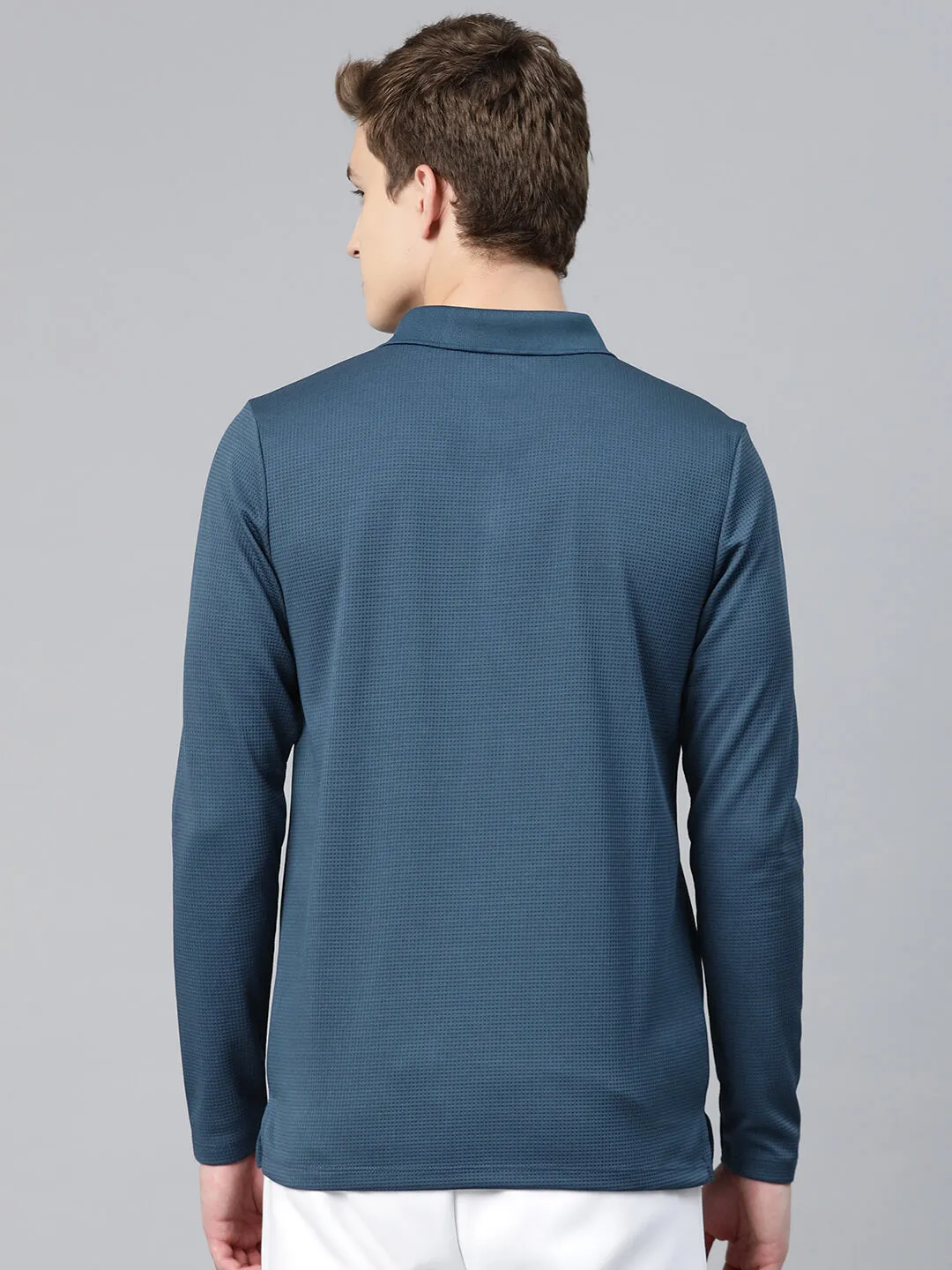 Alcis Men Polo Collar Anti Static Slim Fit T-shirt