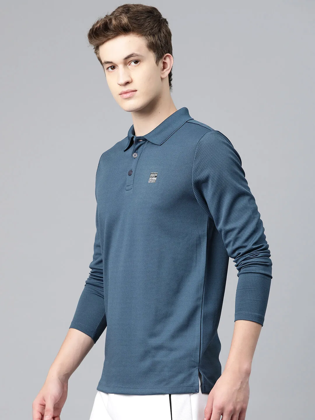 Alcis Men Polo Collar Anti Static Slim Fit T-shirt