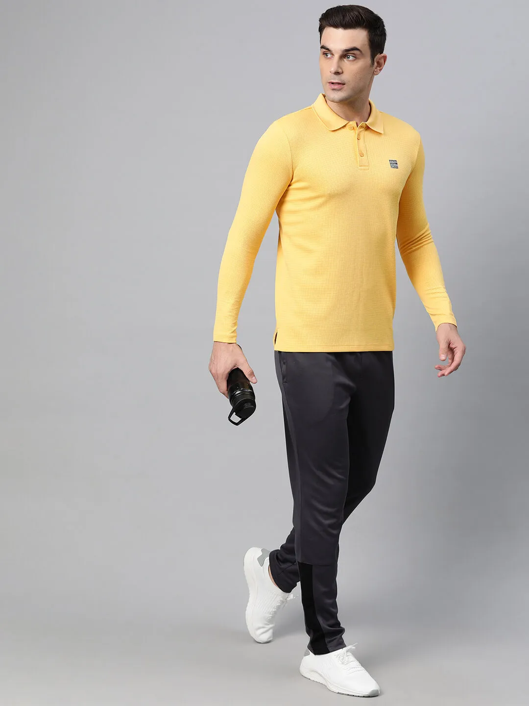 Alcis Men Polo Collar Anti Static Slim Fit T-shirt