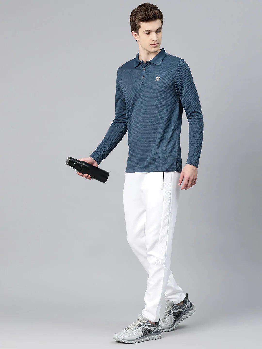 Alcis Men Polo Collar Anti Static Slim Fit T-shirt