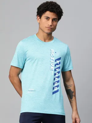Alcis Men Typography Printed Anti Static Slim Fit T-shirt