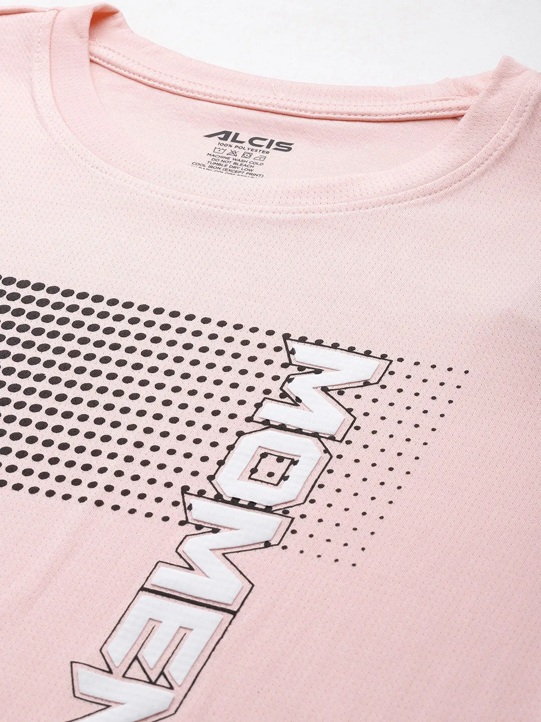 Alcis Men Typography Printed Anti Static Slim Fit T-shirt