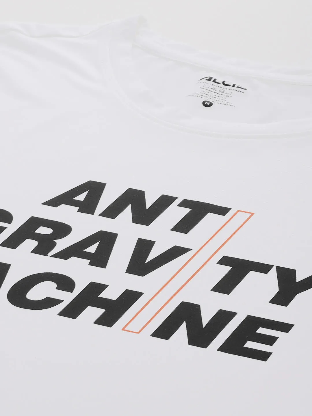 Alcis Men Typography Printed Anti Static Slim Fit T-shirt