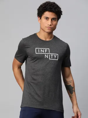 Alcis Men Typography Printed Anti Static Slim Fit T-shirt