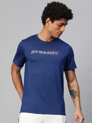 Alcis Men Typography Printed Anti Static Slim Fit T-shirt