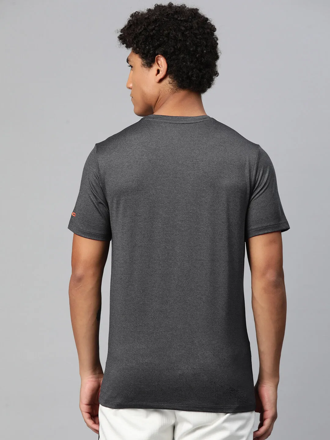 Alcis Men Typography Printed Anti Static Slim Fit T-shirt