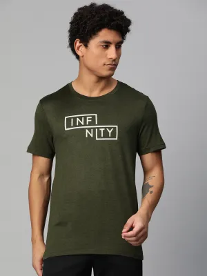 Alcis Men Typography Printed Anti Static Slim Fit T-shirt