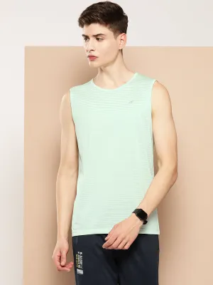 Alcis Men Typography Printed Dry Tech Slim Fit T-shirt