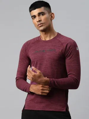 Alcis Typography Printed Dry Tech Slim Fit Training T-shirt