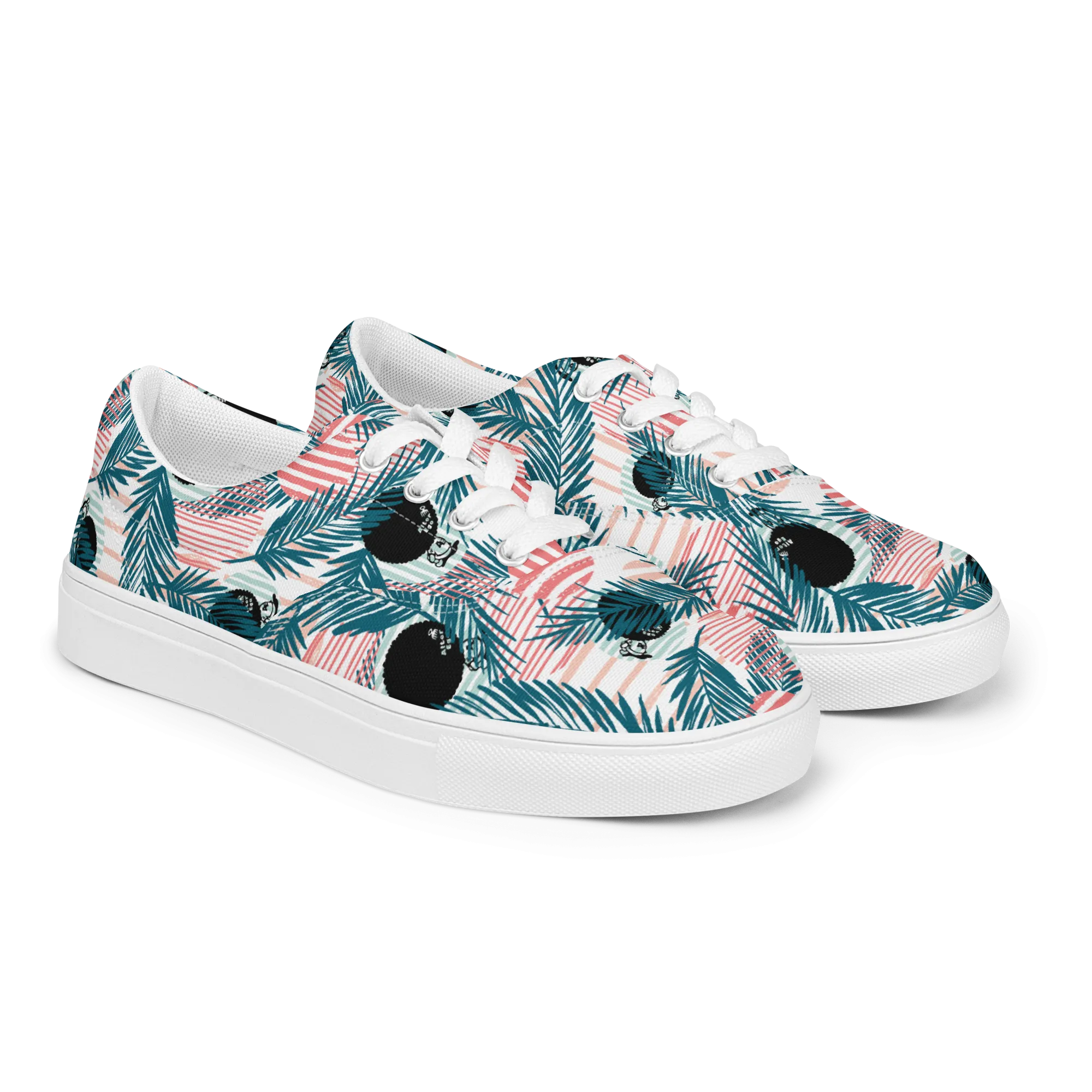 Alter Ego Tropical Palms Mens Canvas Shoes