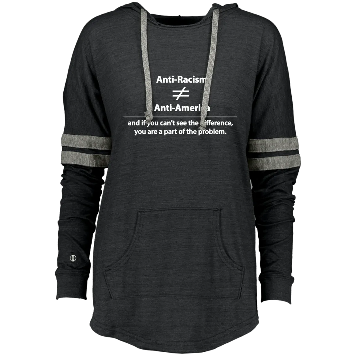 Anti-Racism Feminine Hooded Low Key Pullover