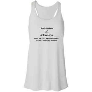 Anti-Racism Flowy Racerback Tank - Feminine