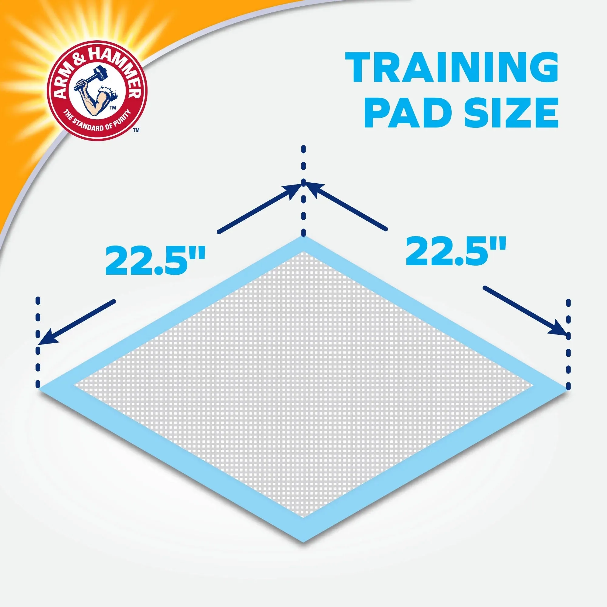 Arm and Hammer for  Dogs Puppy Training Pads with Attractant, Leak-Proof, Odor Control