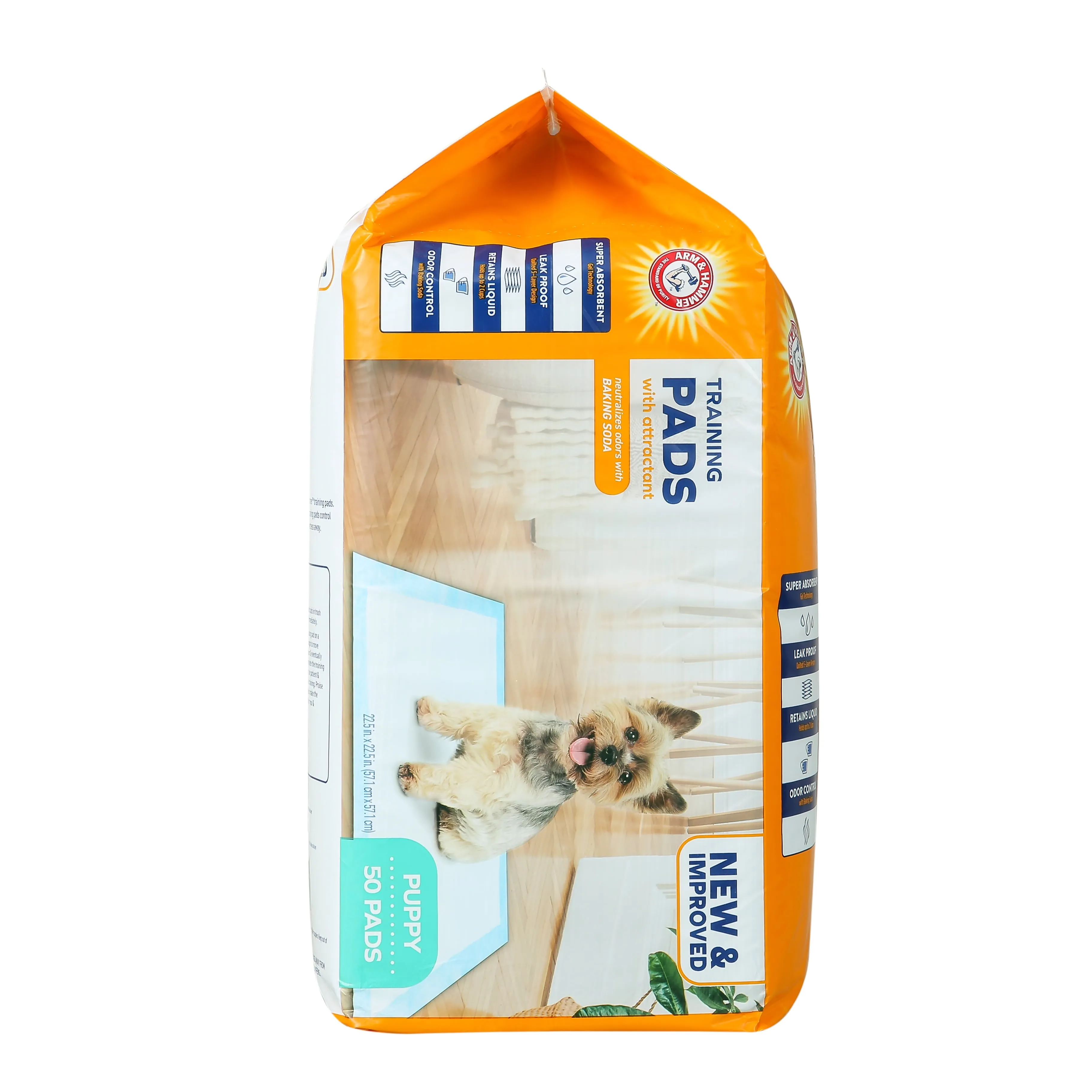 Arm and Hammer for  Dogs Puppy Training Pads with Attractant, Leak-Proof, Odor Control