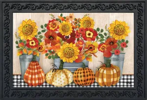 Autumn Bouquet Fall Doormat 30" x 18" Indoor Outdoor