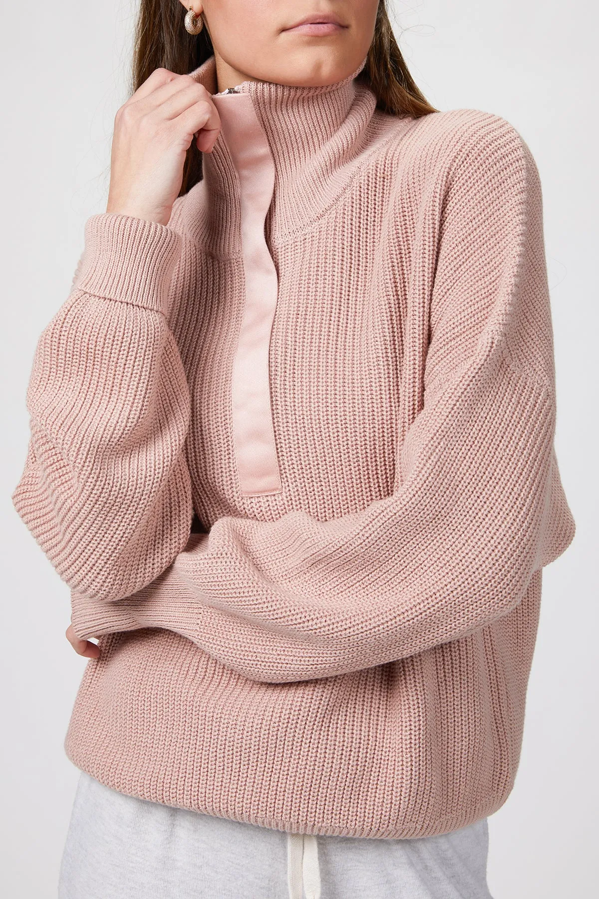 AXTELL HALF ZIP KNIT PULLOVER