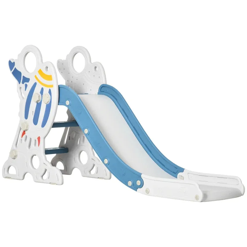 Baby and Toddler's First Slide | High Safety Rail | Indoor & Outdoor | Grey or Blue | 18m 
