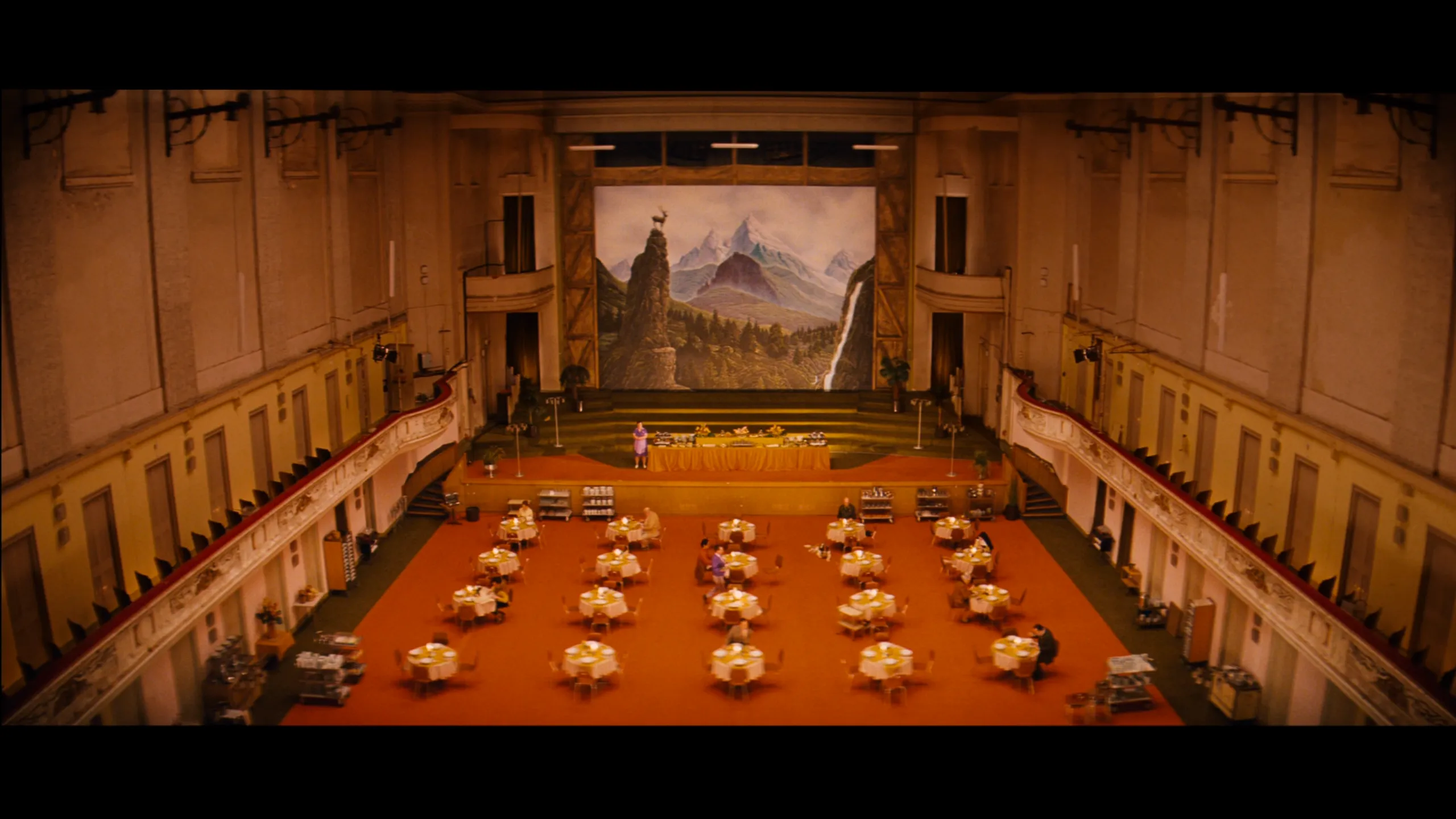Ballroom Mural Wallpaper | The Grand Budapest Hotel