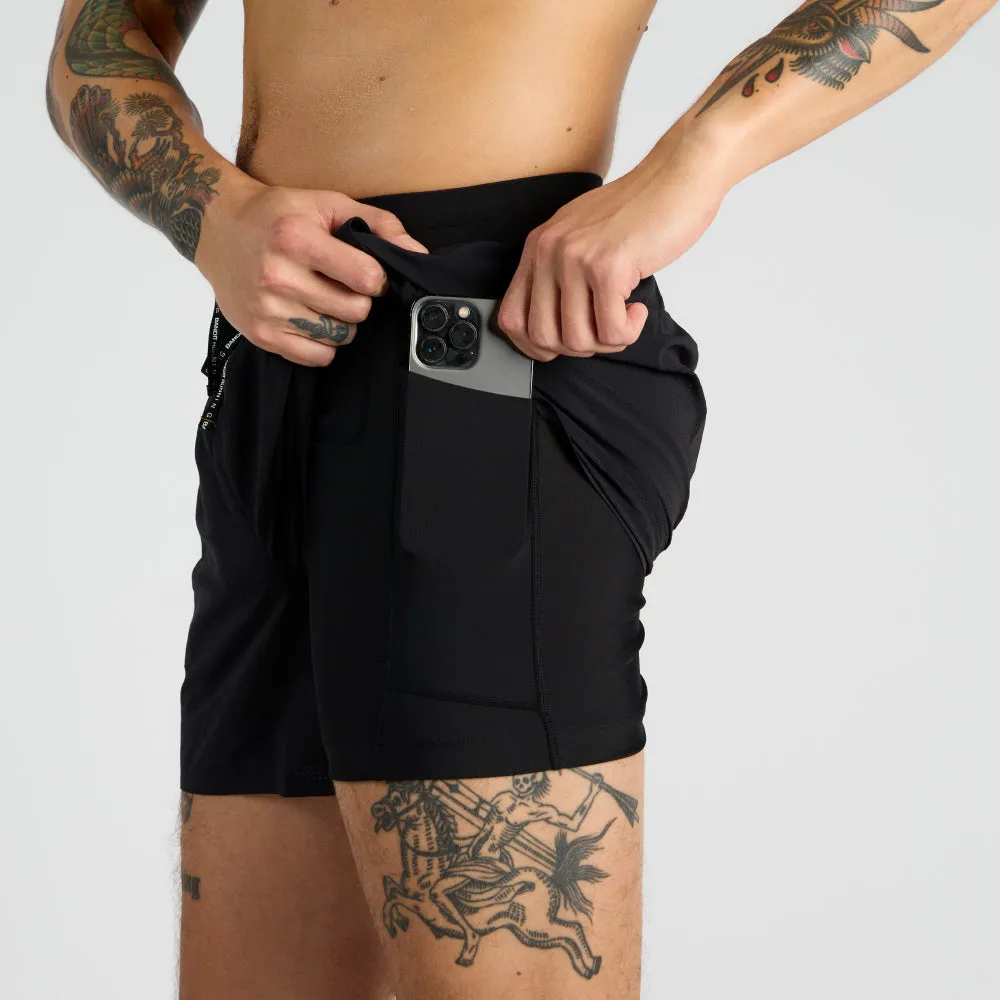 Bandit Running - Vento 5" Men's Training Short - Black