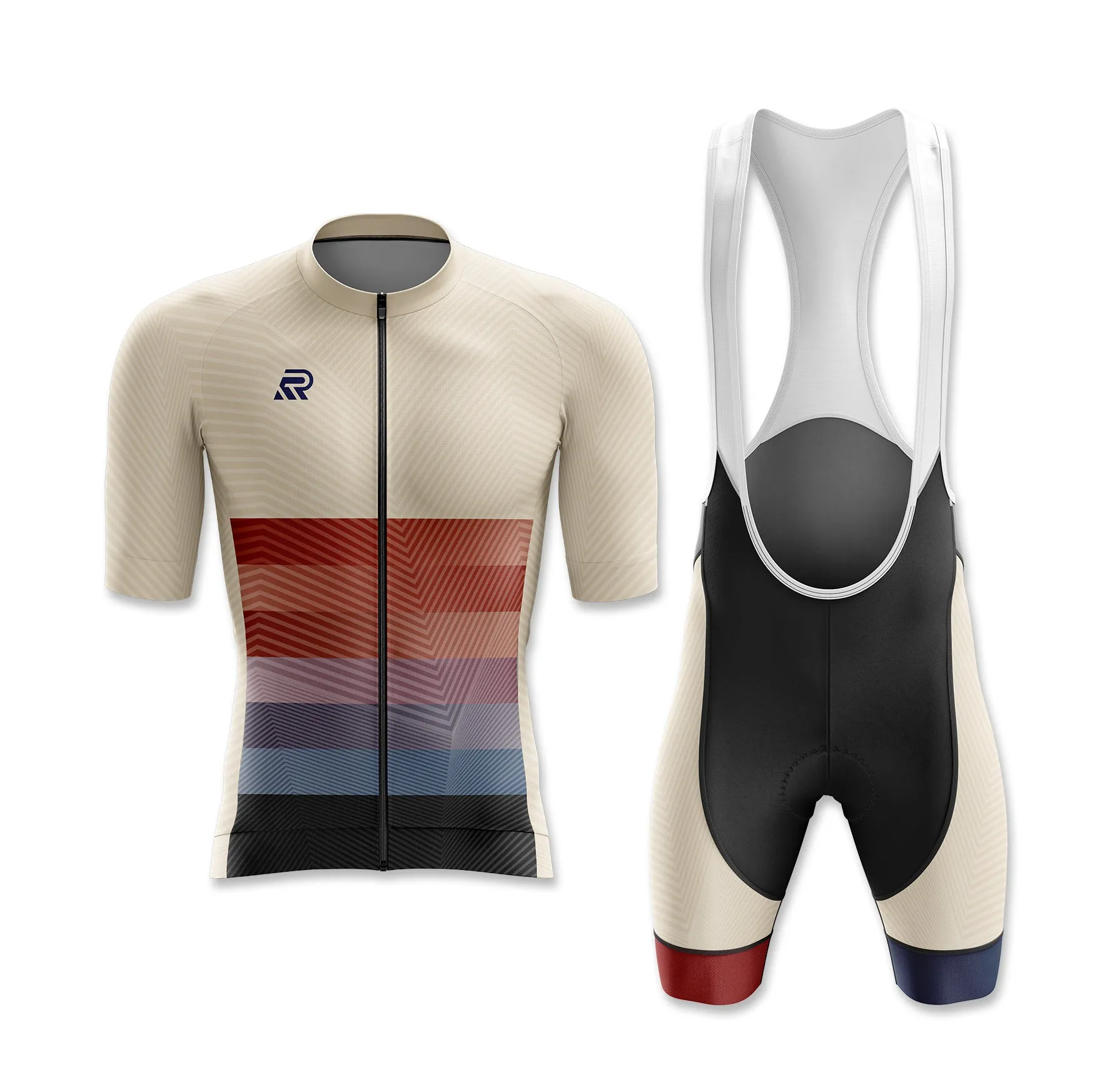 Beige Hybrid Cycling Jersey