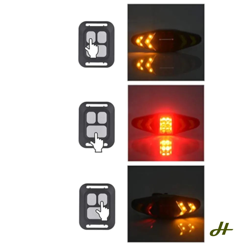 Bike Light - Bike USB rechargeable Indicator (remote controlled)