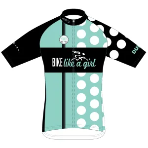 Bike Like A Girl Dots Cycling Jersey [25% OFF!]