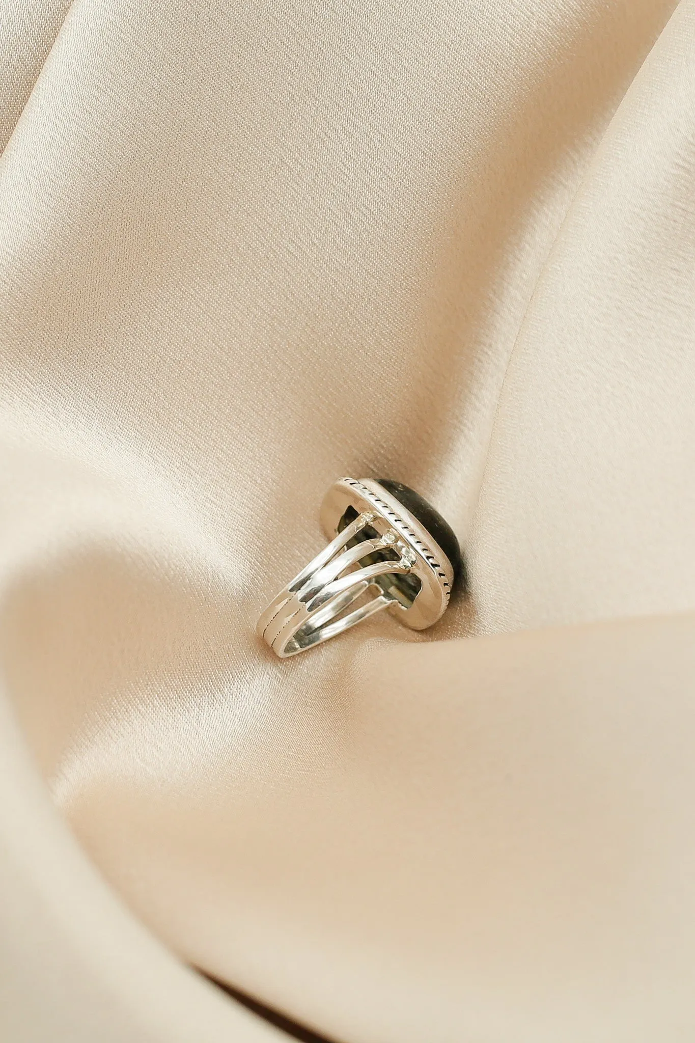 Black Tourmaline in Quartz Ring | 7
