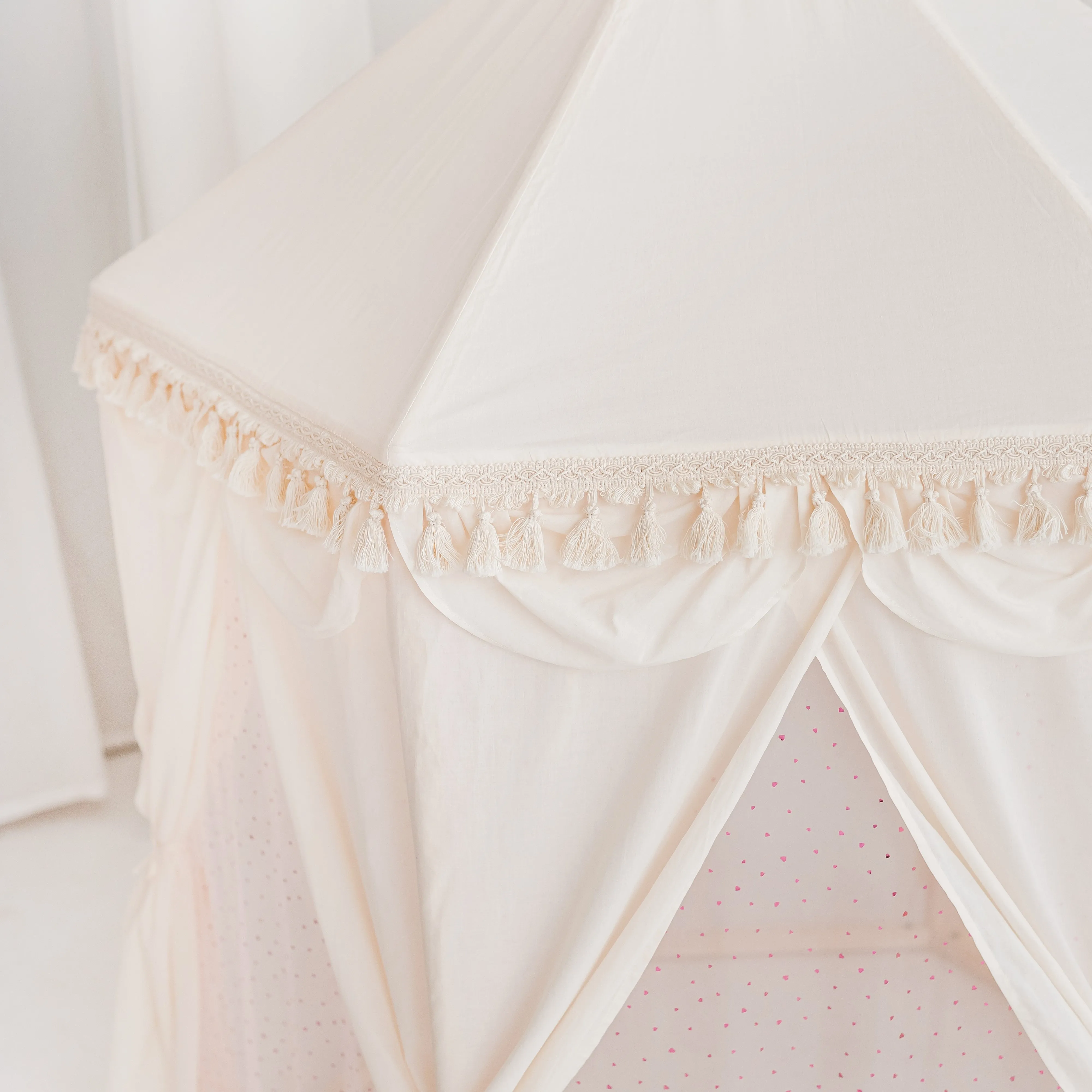 Boho Indoor Playhouse Tent in Pavilion Shape